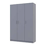 Шафа для одягу Doros Промо Сірий 3 ДСП 135х48х204 DRS-011626 (80737765), фото 3
