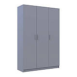 Шафа для одягу Doros Промо Сірий 3 ДСП 135х48х204 DRS-011626 (80737765), фото 5