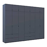Шафа для одягу Doros Лукас Графіт 3+4 ДСП 280х50х240 DRS-011696 (42005121), фото 6