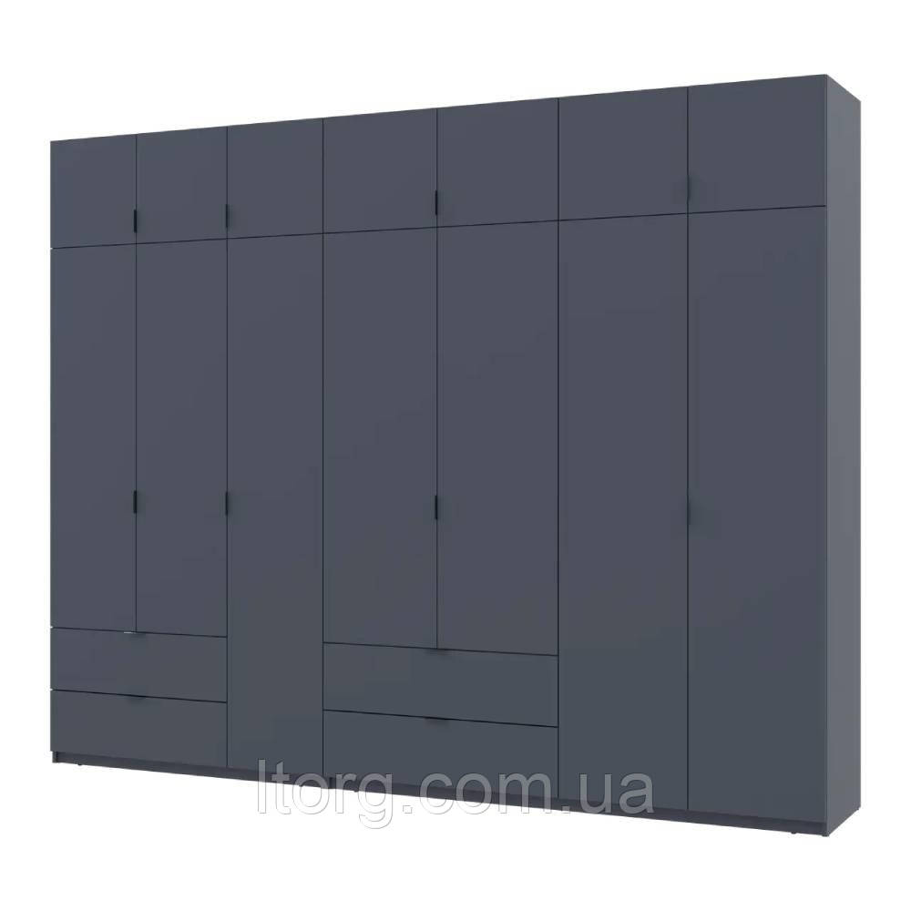 Шафа для одягу Doros Лукас Графіт 3+4 ДСП 300х50х240 DRS-011698 (42005133), фото 1