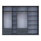 Шафа для одягу Doros Лукас Графіт 3+4 ДСП 300х50х240 DRS-011698 (42005133), фото 5