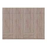 Шафа для одягу Doros Лукас Дуб сонома 4+4 ДСП 320х50х240 DRS-011710 (42005127), фото 4