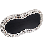 Кашпо для саду, декоративне «Черевик» плетене зі штучного ротанга (1632), фото 5