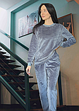 Піжама жіноча COSY тепла "Теплик", сіра, фото 3