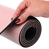 Килимок для фітнесу та йоги PU двошаровий BLOOM YOGA MAT LB7030, фото 4