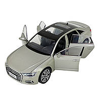 Машина метал AUDI A6L Ауді сіра 1:24 світло звук 20,5*8*7см (AP7754), фото 4