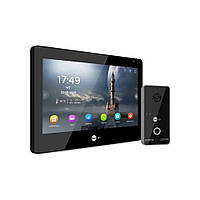 Комплект Neolight ALPHA Hybrid IPWO KIT B/Black: гібридний відеодомофон 8" з Wi-Fi та 2 Мп IP відеопанель з Wi-Fi