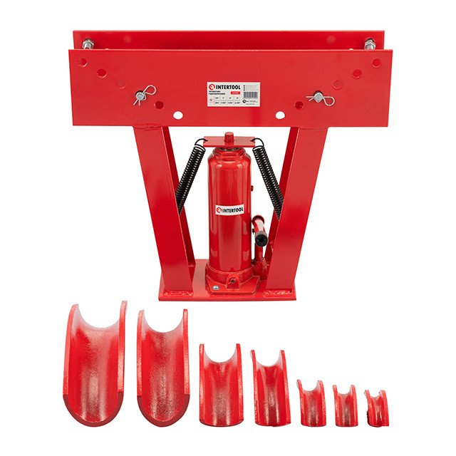 Трубогин гідравлічний 15 т, діаметр труб: 1/2"; 3/4", 1", 1-1/4", 1-1/2", 2", 2-1/2", 3" INTERTOOL GT1215, фото 1