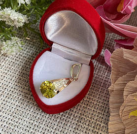 Срібна підвіска із золотими вставками, срібло 925, золото 375 проби, срібло 925 проби