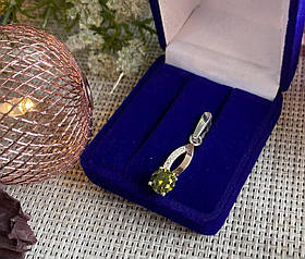 Срібна підвіска із золотими вставками, срібло 925, золото 375 проби, срібло 925 проби