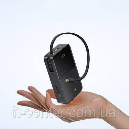 Батарея універсальна Baseus EnerFill FC51 Bipow2 Pro 20000mAh 22.5W PD/QC build-in cable Black (E0027701), фото 2