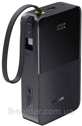 Батарея універсальна Baseus EnerFill FC51 Bipow2 Pro 20000mAh 22.5W PD/QC build-in cable Black (E0027701), фото 1