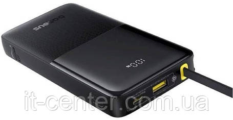 Батарея універсальна Baseus Bipow 2 10000mAh 20W with Built-in USB-C Cable Black (P10077101113-00), фото 1