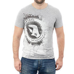 Футболка INTERTOOL серая меланж, S, 100% хлопок INTERTOOL SP-2221