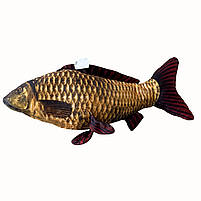 М`яка іграшка Риба антистрес Короп золотий сувенір подушка 56*9*28см (Р92535), фото 6