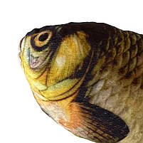 М`яка іграшка Риба антистрес Короп срібний сувенір подушка 38*8*15см (Р86495), фото 3