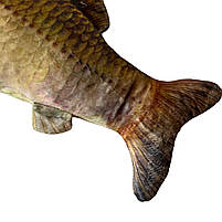 М`яка іграшка Риба антистрес Короп срібний сувенір подушка 38*8*15см (Р86495), фото 4