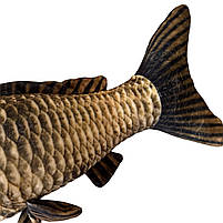 М`яка іграшка Риба антистрес Короп срібний сувенір подушка 56*9*28см (Р92535), фото 2