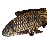 М`яка іграшка Риба антистрес Короп срібний сувенір подушка 56*9*28см (Р92535), фото 4