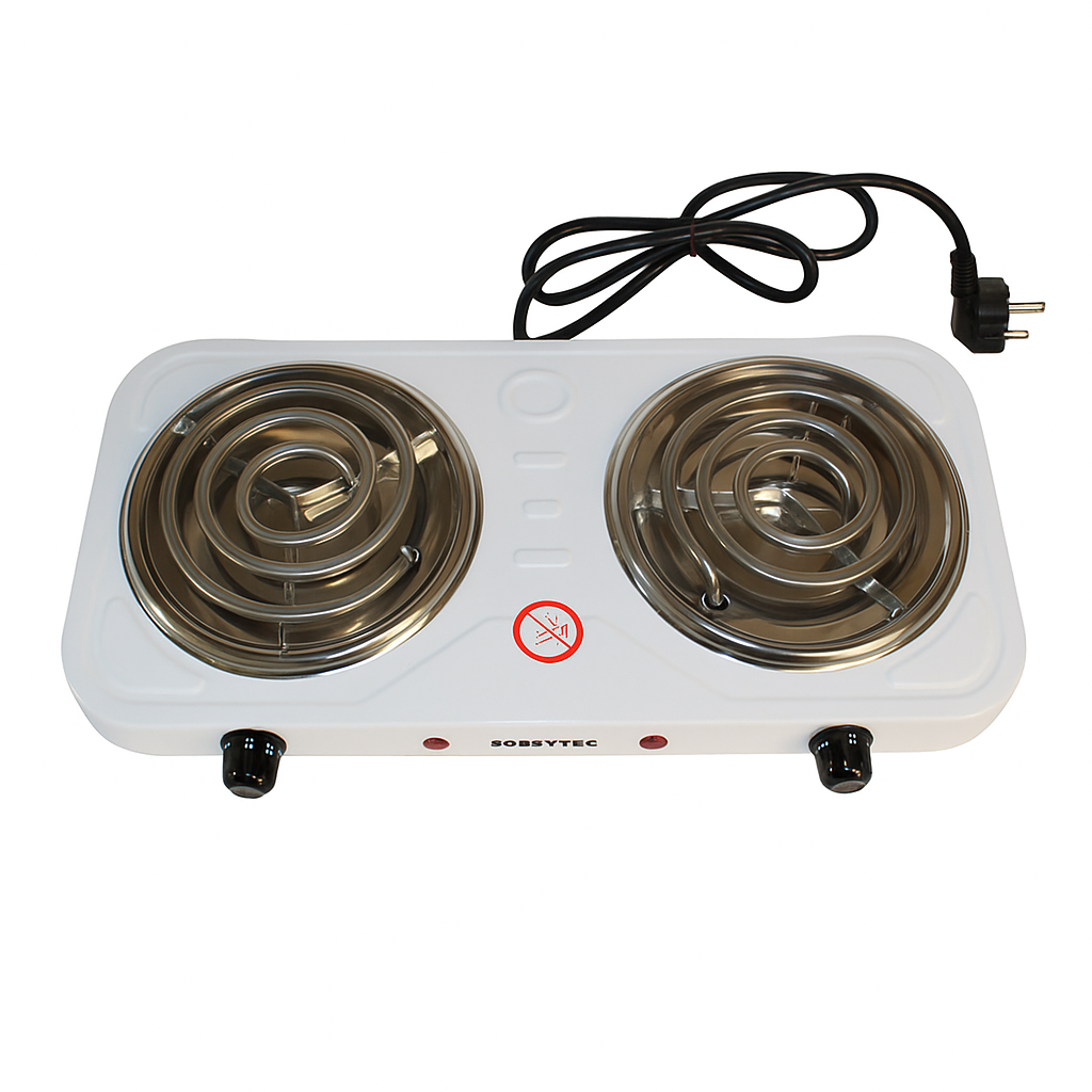 Електроплита настільна, 2000 Вт, 2 конфорки HP-03D, механічне управління / Настільна електроплита / Спіральна плита - фото 1 - id-p2805645490