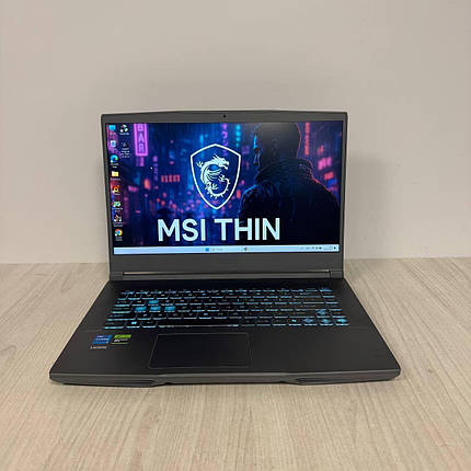 Б/в Ігровий ноутбук MSI Thin 15 B13VE 15.6" 1920x1080| i5-13420H| 16GB RAM| 512GB SSD NVMe| RTX 4050 6GB, фото 1