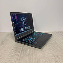 Б/в Ігровий ноутбук MSI Thin 15 B13VE 15.6" 1920x1080| i5-13420H| 16GB RAM| 512GB SSD NVMe| RTX 4050 6GB, фото 3