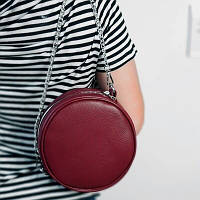 Сумка кругла Tablet бордова