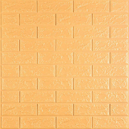 3D панель самоклеюча 700х770х5мм цегла Жовто-пісочний (009-5) SW-00000028, фото 1