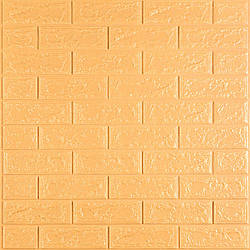 3D панель самоклеюча 700х770х5мм цегла Жовто-пісочний (009-5) SW-00000028