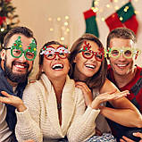 Новорічні окуляри для різдвяних вечірок Christmas Glasses Model 7, фото 2