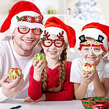 Новорічні окуляри для різдвяних вечірок Christmas Glasses Model 7, фото 4