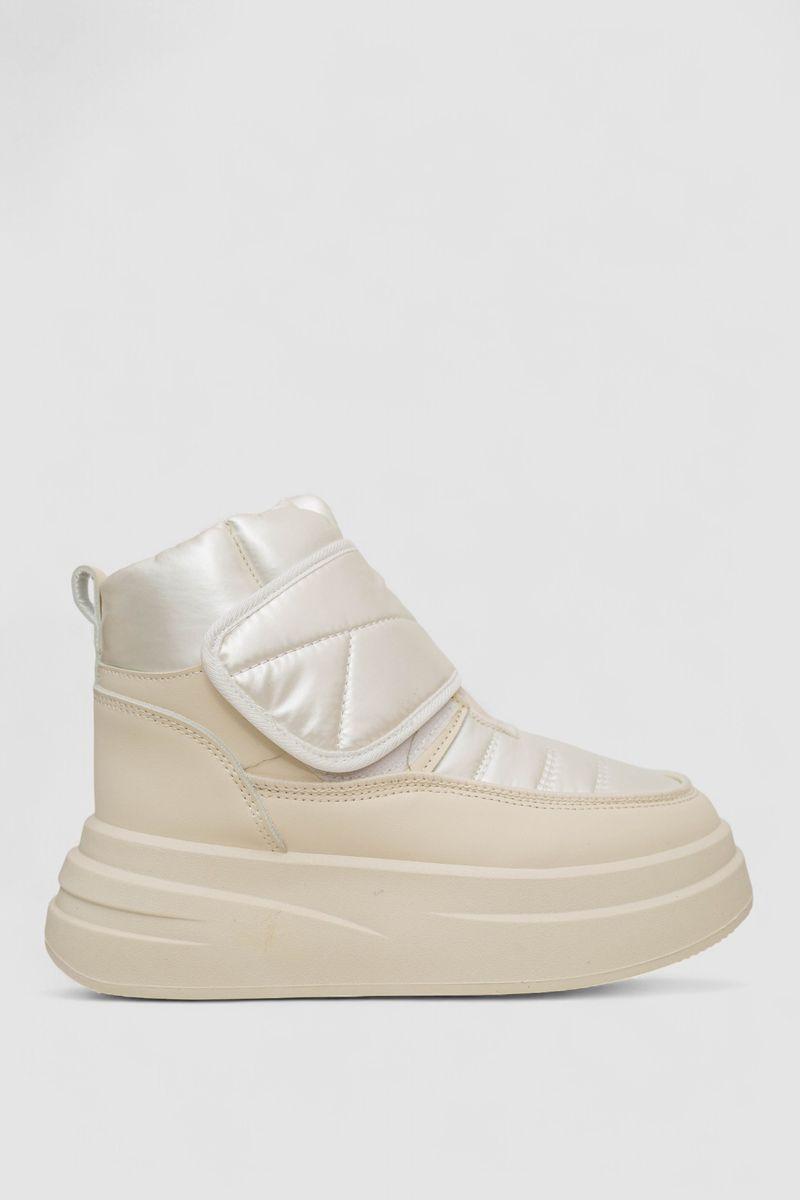 Дутики жіночі зимові на хутрі, колір бежевий, 248RLM10, фото 1