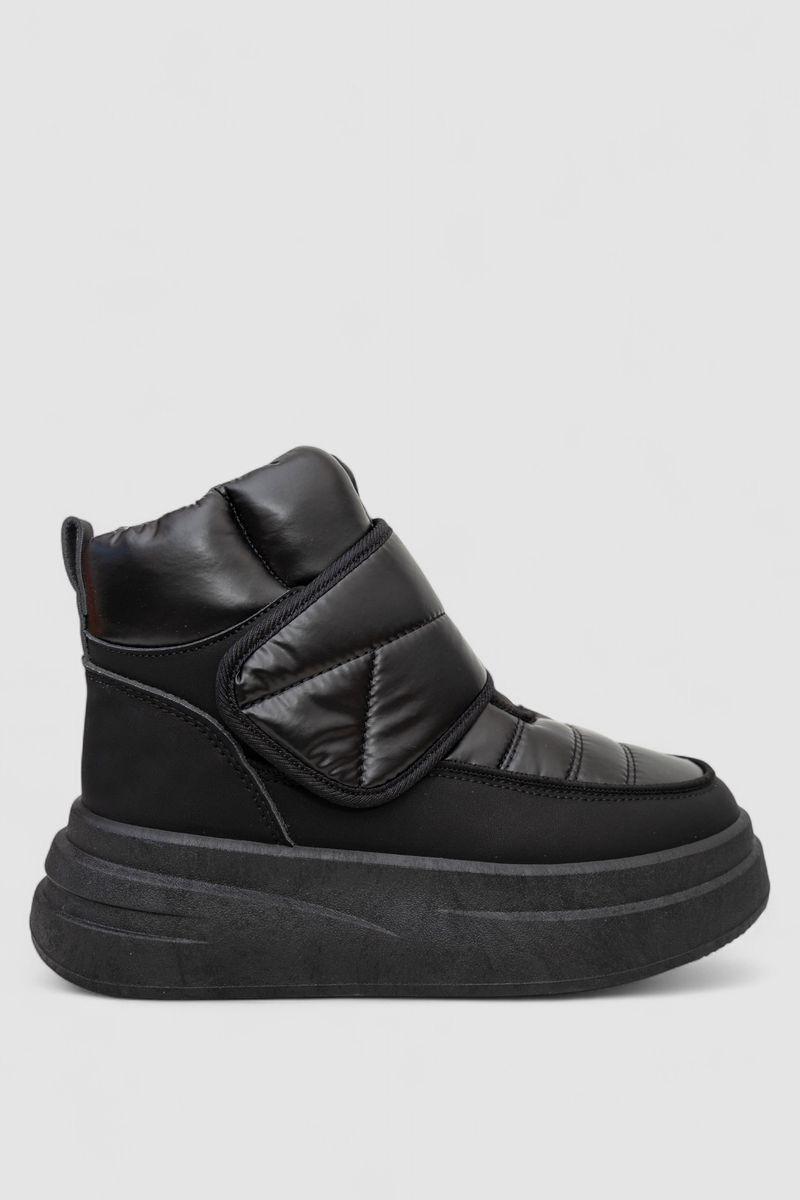 Дутики жіночі зимові на хутрі, колір чорний, 248RLM10, фото 1