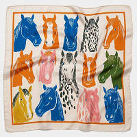 Хустка Різнокольорові коні