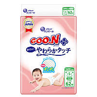 Підгузки Goo.N Plus для дітей (розмір 2(S), 4-8 кг, 62 шт)