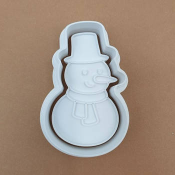 Вирубка-штамп Сніговик №2 6.5 см
