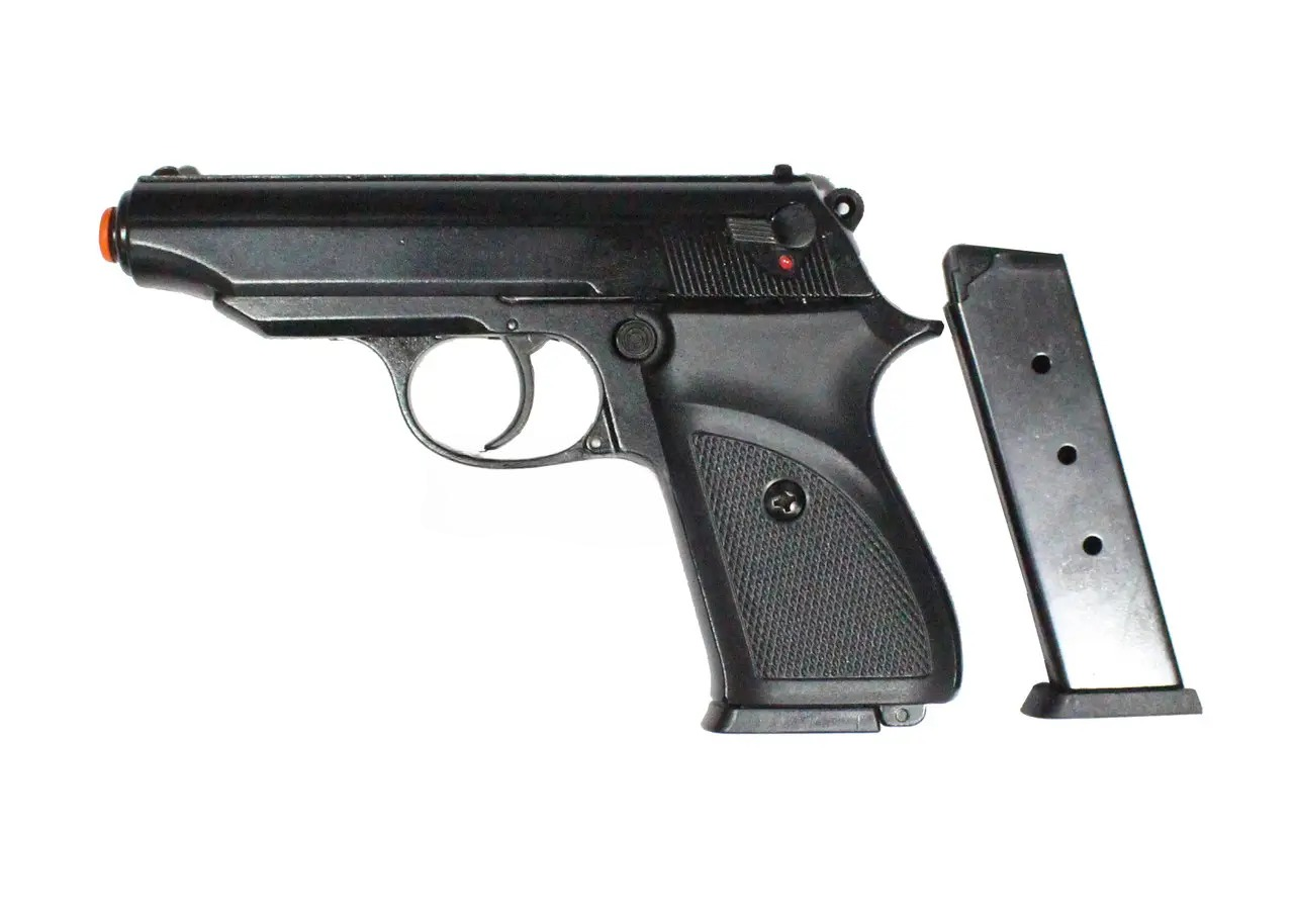 Стартовий пістолет SUR 2608 black з дод. магазином (Walther PP)