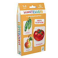 Набір навчальних карток Dodo Монтесорі «Овочі та фрукти» 301232