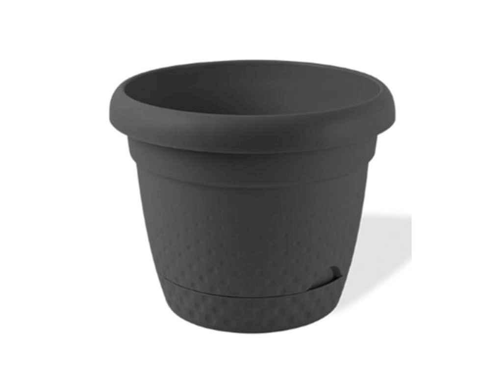 Горщик для квітів 15,3л PEARL чорний ТМ KARASU, фото 1