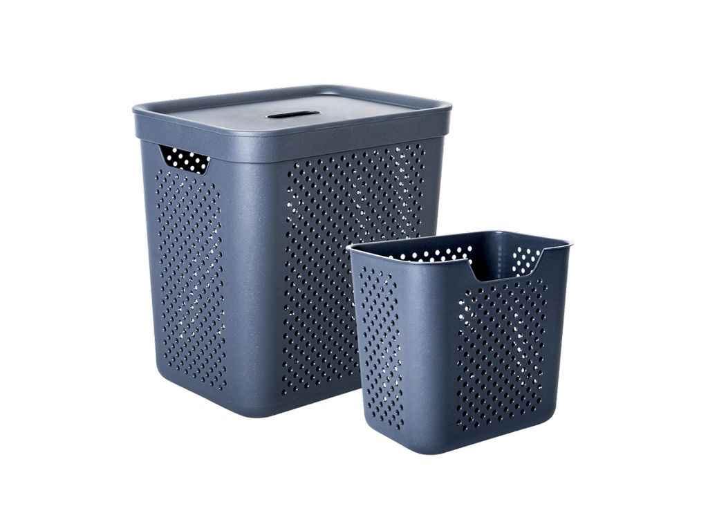 Корзина 35л 39*29*40см гранітний Simple з органайзером ТМ АЛЕАНА, фото 1