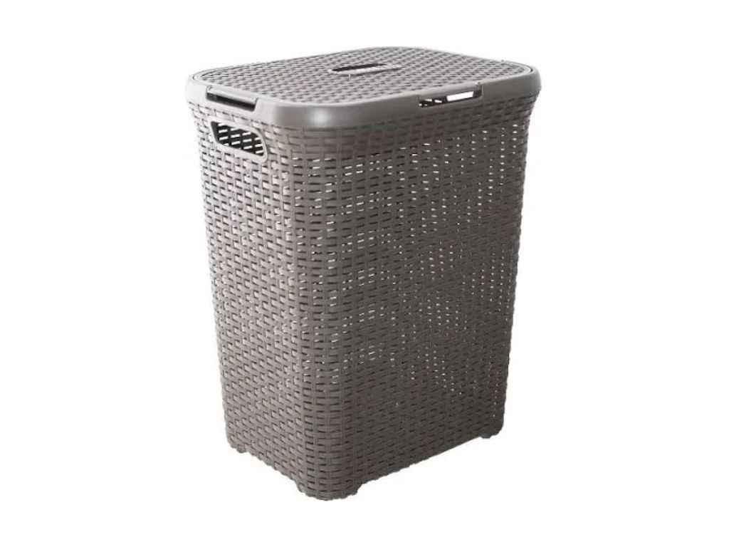Корзина для білизни 50л 45*35*55см какао Ротанг ТМ АЛЕАНА, фото 1