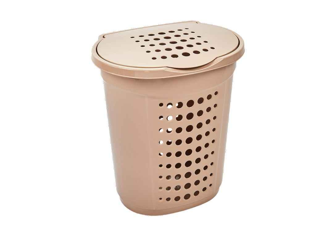 Корзина для білизни 60л 50*39*57,5см кремовий ТМ АЛЕАНА, фото 1