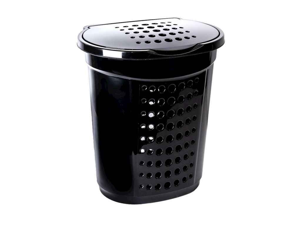 Корзина для білизни 60л 50*39*57,5см чорний ТМ АЛЕАНА, фото 1