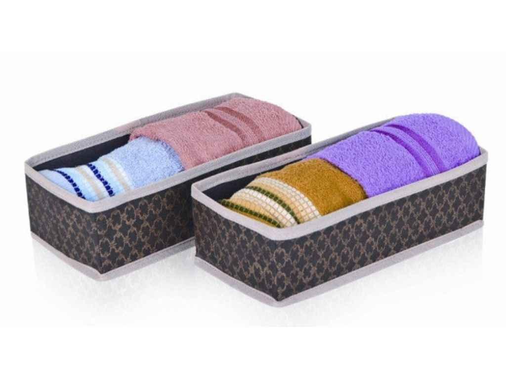 Набір органайзерів Для дрібничок 14*29*9см 2шт Brown ТМ КИРИЧЕНКО, фото 1