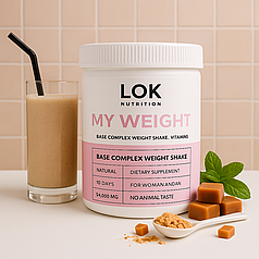 Коктейль для набору ваги для жінок LOK Nutrition 500 гр Карамель