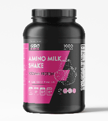 Білковий коктейль протеїн для зниження ваги для жінок Amino Milk Shake 1 кг полуниця