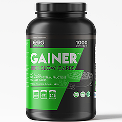Гейнер 1 кг для набору маси та ваги худим на повільних вуглеводах без мальти Канада лісові ягоди