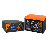 Комплект резервного живлення LogicPower B1500 Black + літієва (LiFePO4) батарея 1280Wh