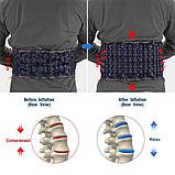 Надувний декомпресійний пояс HONGJING для попереку, ортопедичний пояс підтримки спини з ручним насосом, універсальний розмір 29–49, фото 3