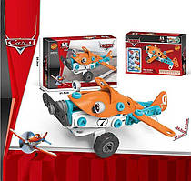 Конструктор 128-1 (60/2) “Літак”, інструменти, гумові шини, в коробці